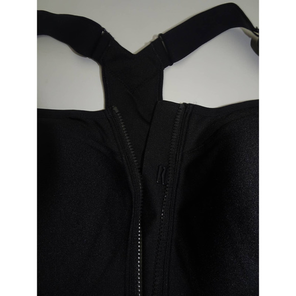 Under Armour Black Sports Bra Front Zipper, 38D - Picture 6 of 7